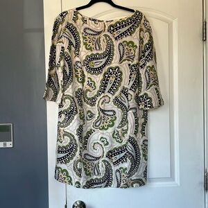 Boden Laurie Linen Paisley Dress